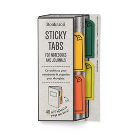 IF Bookaroo Sticky Tabs - Greens, White
