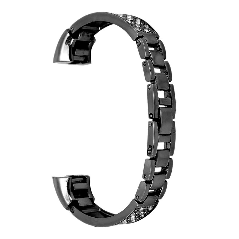 Stainless Steel Bracelet Women Inlay Rhinestones Wristband Wrist Decoration for