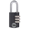 Yale YE3CB/28/126/1/CO 28 mm Aluminium Combination Padlock-red, 28mm