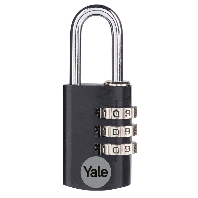 Yale YE3CB/28/126/1/CO 28 mm Aluminium Combination Padlock-red, 28mm