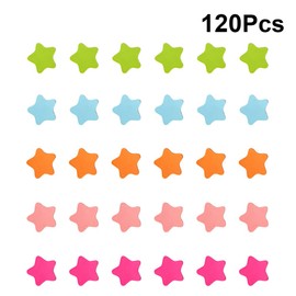 TOYANDONA Coloured Stars Fridge Magnets 120 Pieces Stars Magnetic Stickers Board Magnet Sticker Magnetic Sticker Cute Functional Magnets for Class Office Kitchen (Mixed Colour)