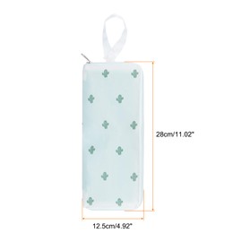 QUARKZMAN Umbrella Bags for Wet Travel Umbrellas Portable Cover Carry Bag Case for Compact Foldable Umbrellas Travel Home Outdoor White, Light red