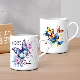 UV DTF Cup Wraps Stickers - 20 Sheet Butterfly UV DTF Transfer Stickers, Animal UVDTF Cup Wraps for 16 oz Glass, Inspirational Design, DIY Crafts Gifts for Friends