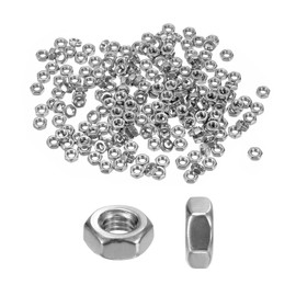 M METERXITY 200-Pack Metric Hex Nuts M4 x 0.7mm Thread Stainless Steel Hexagon Nut Hex Nut Metric Nuts for Machinery/Automotive/Repair/Industrial