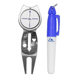 LONGRIDGE Gilf Pitchfork Ball Stand and Pen - All in One