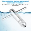 T Handle Tap Wrench Set, Adjustable T-Handle Ratchet Tap Wrench