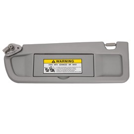 HIMIKI Left Driver Side Sun Visor Sunvisor Compatible with 2006 2007 2008 2009 2010 2011 06 07 08 09 10 11 Civic Replaces# 83280-SNA-A01ZC, Light Gray