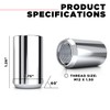 White Knight 2807-4 Tuner Acorn Lug Nut with Key, Chrome,