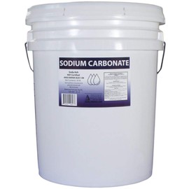 Duda Energy 50 lb Pail of Pure Sodium Carbonate Dense Soda Ash Na2CO3 pH Adjust Chemical Spa Pool Cleaning Dishwasher