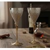 Stonkraft Engraved Pure Brass Premium Goblet Champagne Flutes Coupes Wine
