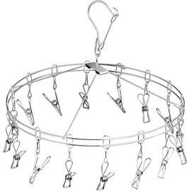 Hirosho SHR-16 Folding Stainless Steel Pinch Hanger Round 16 Pinch