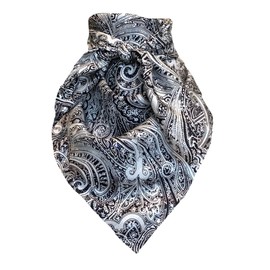 Wyoming Traders Frontier Calico Cowboy Wild Rag 100% Silk Scarf Bandana Multiple Colors 42" (Acanthus)