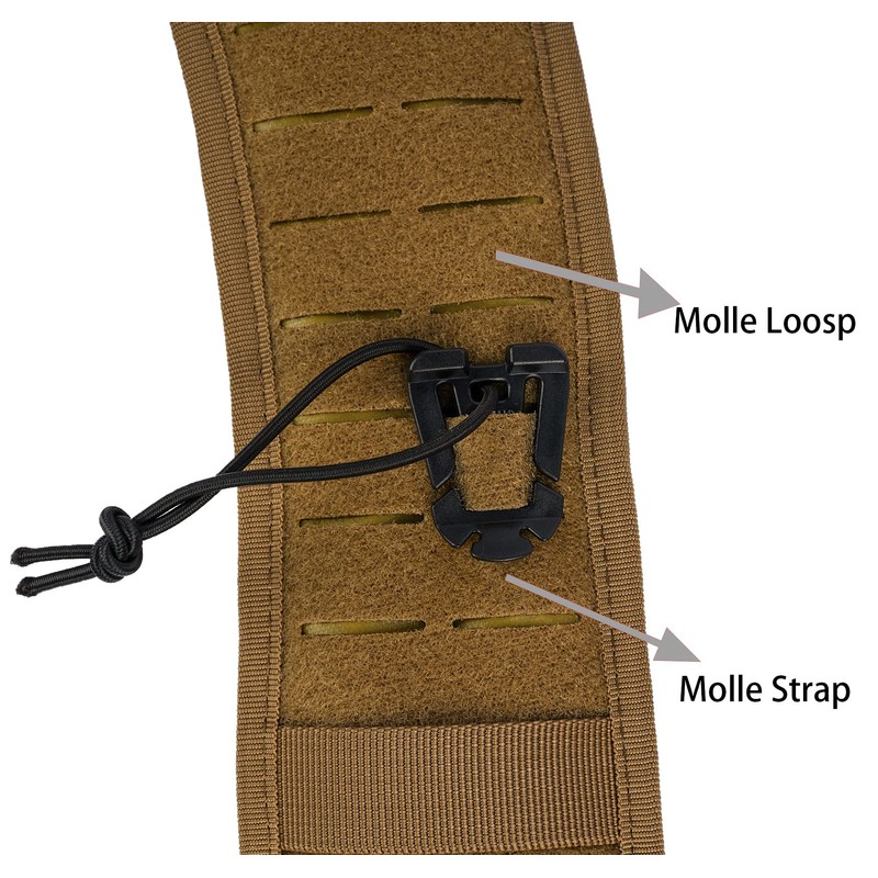 MELOTOUGH Metal Hook Tactical Suspenders for Duty Military Belt Harness