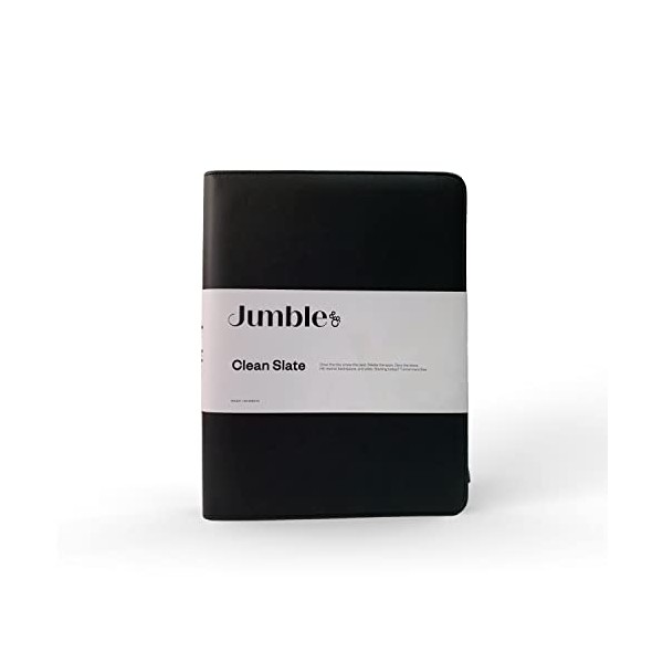 Jumble and Co Intentus A4 Conference Folder Organiser Ruled Refill Pad Clean Slate Black (JITBYU-499)