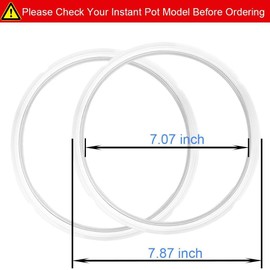 Paquete de 2 anillos de sellado de 3 cuartos para olla instantánea, anillo de sellado sin BPA piezas de repuesto para InstantPot 3QT, junta de grado alimenticio para Instantpot Mini 3 cuartos de galón