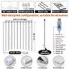 HXWEIYE 300LED Fairy Curtain Lights Warm White, 3mx3m USB Powered