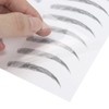 6D Eyebrow Tattoo Sticker, Eyebrow Shaping Stencils, Semi-Permanent, Hair-Like, Waterproof