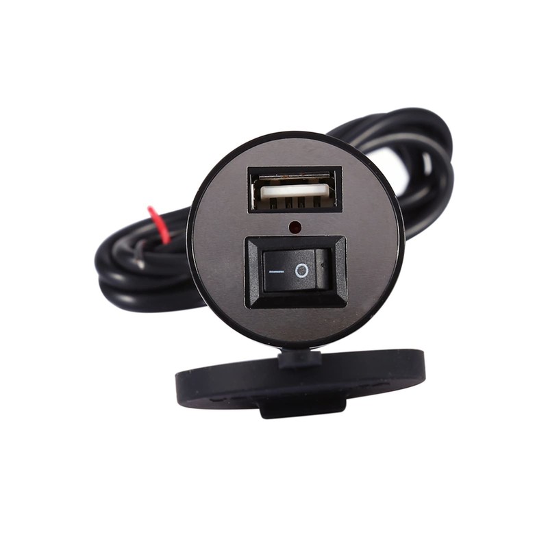 Psytfei 12 V USB Socket Car Charger with Switch Car