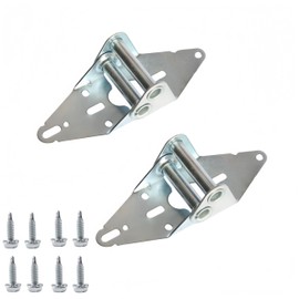 2 Packs Garage Door Hinges #2, Heavy Duty 14 Gauge Steel, Suitable for Residential/Light Commercial Garage Door Replacement