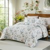 Cozaline Green Floral Quilt Set King Size 100% Cotton Quilt