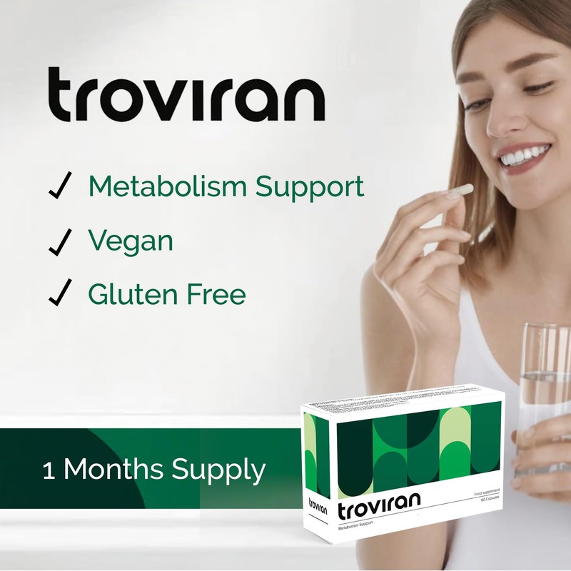 Troviran Metabolism Support Formula, 60 Capsules, Vegan and Gluten Free