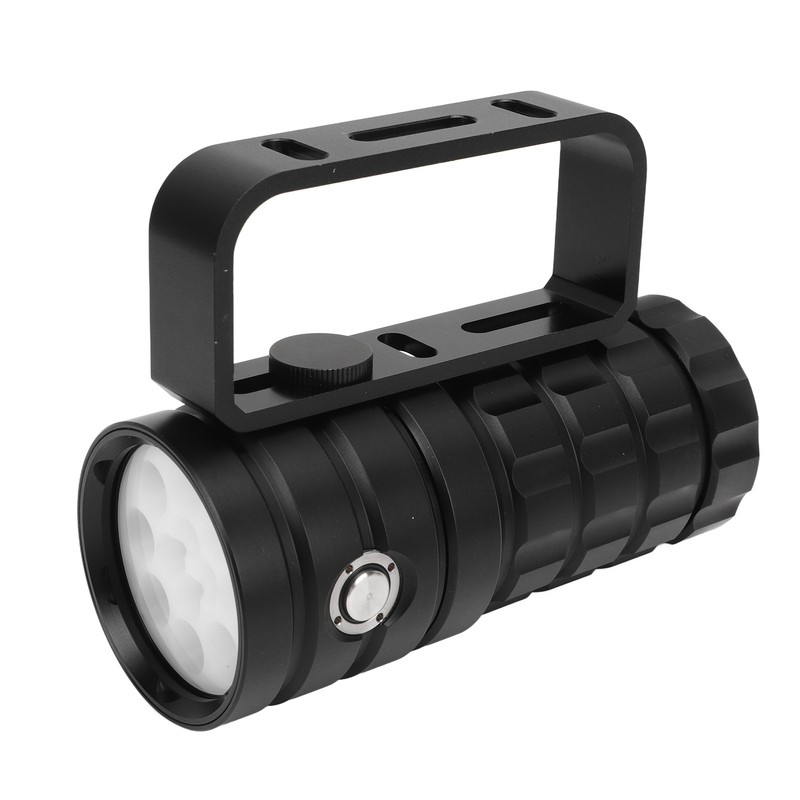 Diving Flashlight Super Bright Flashlight 18000LM Aluminum Alloy IPX8 Waterproof