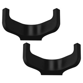 SOTECH Bill Double Hooks Matt Black 72.5 x 29 x 37.5 mm with Concealed Mounting Coat Hooks from the BlackLine Collection Pack of 2