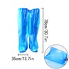 HAIKING Long Boots Cover, 15 Pairs Plastic Blue Waterproof Shoes