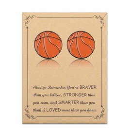 FUSTMW 2Pcs Sports Brooch Pins Sport Lover Gifts Sport Coach Birthday Gift Sport Lapel Pins Ball Brooch Sports Themed Gifts (basketball brooch)