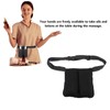 Adjustable Massage Oil Waist Bag for 2 Bottles, Storage of