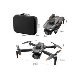 Brushless Motor Drone With 1080P HD Camera, Multifunctional Foldable Quadcopter With Led Light, Altitude Hold Headless Mode Start Speed Adjustment, Suitable With Carrying Bag For Beginners