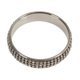 Jhoomki.com Bollywood Designer Indian Wedding Jewelry - 4 Line Silver Kada Bangle Bracelet [sku100296]