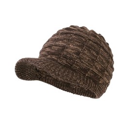 Women's Winter Warm Knitted Slouchy Hats Mens Thick Cap with Peak Unisex Adult (AU, Alpha, One Size, Coffee)