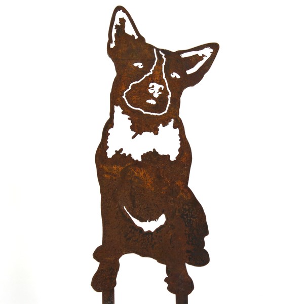 My Metal Rescue Corten Steel Australian Cattle Dog Silhouette Yard