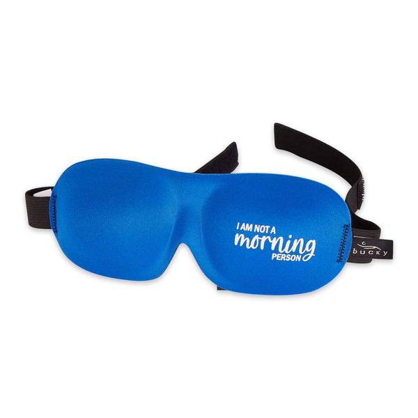 Bucky Ultralight Collection, Contoured Travel and Sleep Eye Mask, Not a Morning Person, One Size, 5824