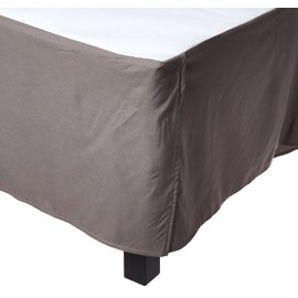 Elegant Comfort® Wrinkle-Free 1500 Thread Count Egyptian Quality SOLID Bed Skirt/Ruffles - Pleated Tailored 14" Drop and Colors, Queen, Gray