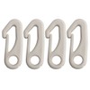 4 PCS Flag Pole Clip Snap Hooks Nylon Flagpole Attachment