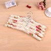 Padded Hangers for Women Clothing,5PCS Clothes Hangers Printed Bow Padded