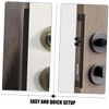 COHEALI Door Latch Guard Plate Shaped Outswing Door Security Protector