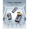 GRAUGEAR USB-C Adapter from 10 Gbps, USB-C Male, Data Transfer