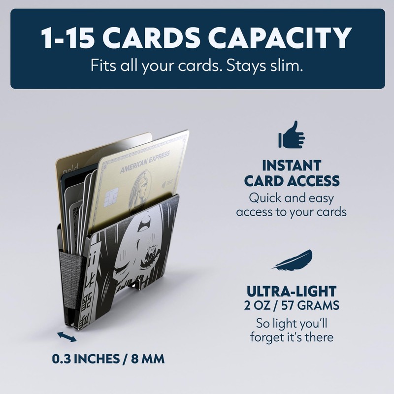 Freja Svendsen Engraved Aluminum Wallet for Men - Slim Money