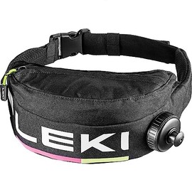LEKI Children's Thermo Compact Hip Bag Black/Neon Pink/Neon Yellow