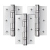 EAI Chrome Door Hinges | 3 Inch / 76mm Polished
