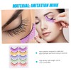 PACKOVE 5 Pairs Faux Eyelashes Lightweight Soft Makeup Lashes Extensions
