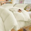 Seersucker Duvet Cover Set Double Size Beddding Set with Pillowcases