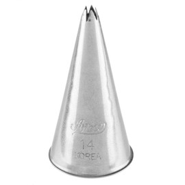 Ateco Open Star Pastry Decorating Tip, Stainless Steel, Silver