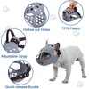 Dog Muzzle for Short Snout Dogs Breathable Holes Prevent Biting