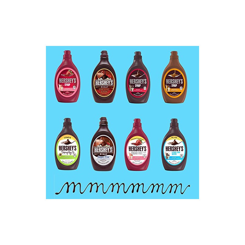 HERSHEY'S Chocolate Syrup, Simply 5, 21.8 Ounce (Pack of 6)