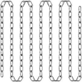 VEVOR Grade 30 Chain 1/4 Inch by 100Ft Length Grade 30 Proof Coil Chain Zinc Plated Grade 30 Chain for Towing Logging Agriculture and Guard Rails