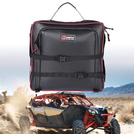 Sresk Maverick X3 Storage Accessories, Maverick X3 Under Seat Bag Gear Storage Tool Pouch fits for Can-Am Maverick X3 2017-2023 Large Capacity Waterproof Easy to Carry (RED PIPING)